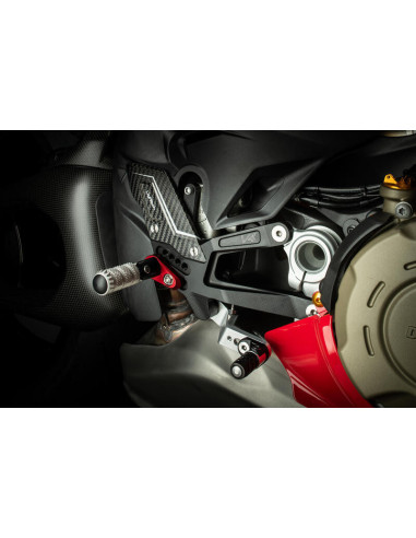 Commandes reculées réglables LIGHTECH repose-pieds fixes