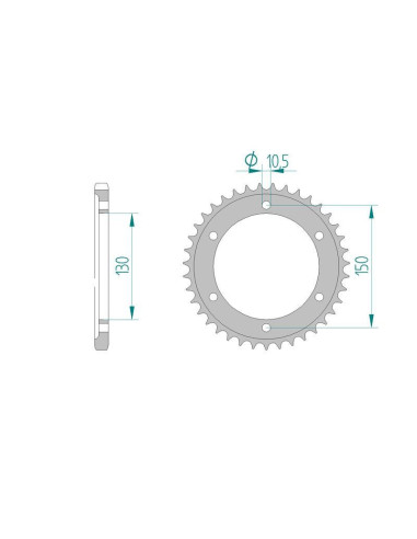 Kit chaine DID  ACIER YAMAHA TRX 850...