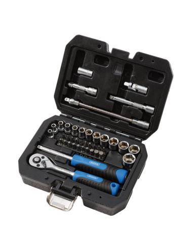 Jeu de douilles et d'embouts métriques DRAPER HI-TORQ® - 1/4" (40 pièces)