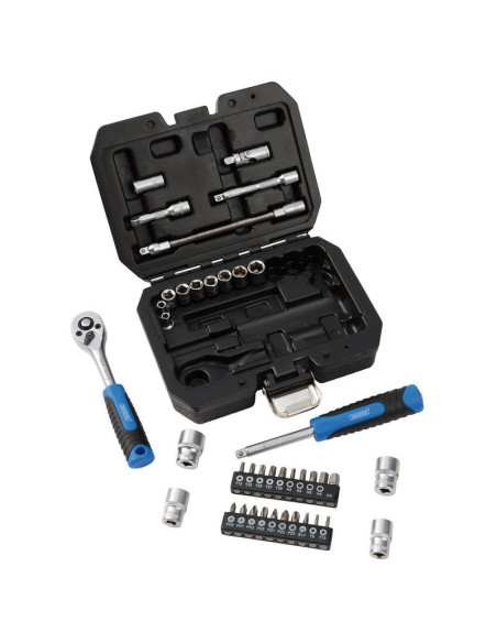 Jeu de douilles et d'embouts métriques DRAPER HI-TORQ® - 1/4" (40 pièces)