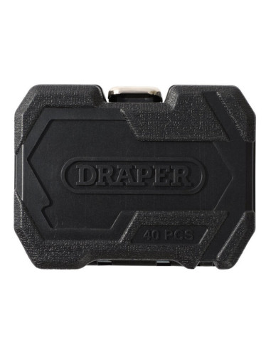 Jeu de douilles et d'embouts métriques DRAPER HI-TORQ® - 1/4" (40 pièces)
