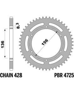 Couronne PBR acier standard 4725 - 428 2