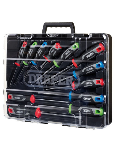Jeu de tournevis à poignée souple DRAPER - 12 pièces
