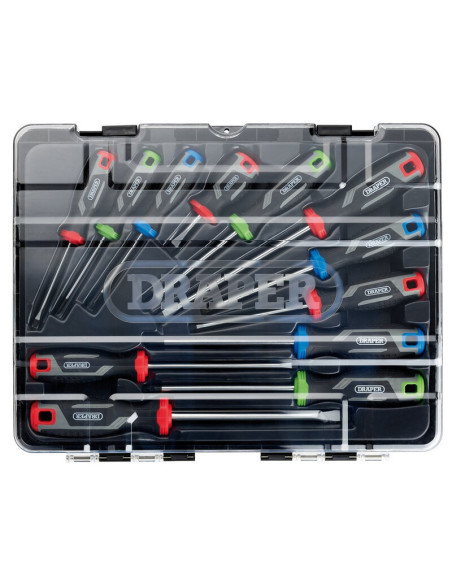 Jeu de tournevis à poignée souple DRAPER - 12 pièces
