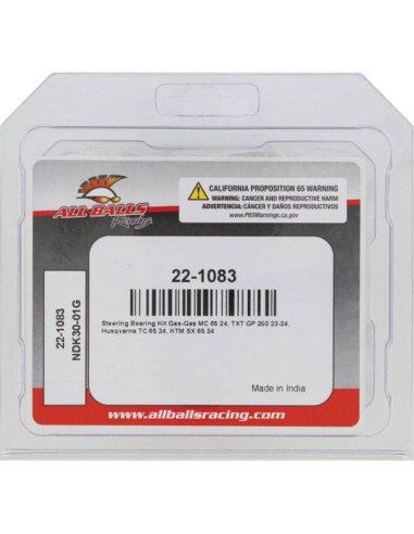 Kit roulements de colonne de direction ALL BALLS