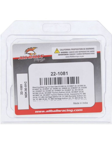 Kit roulements de colonne de direction ALL BALLS