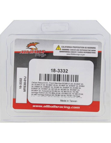 Kit de réparation d'étrier de frein ALL BALLS