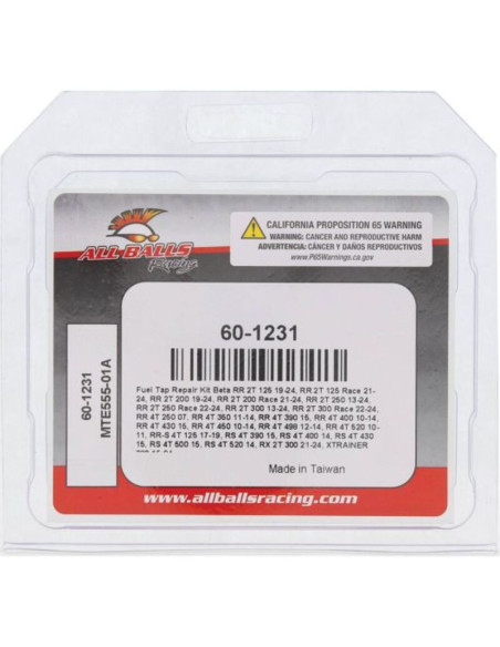 Kit de réparation de robinet d'essence ALL BALLS
