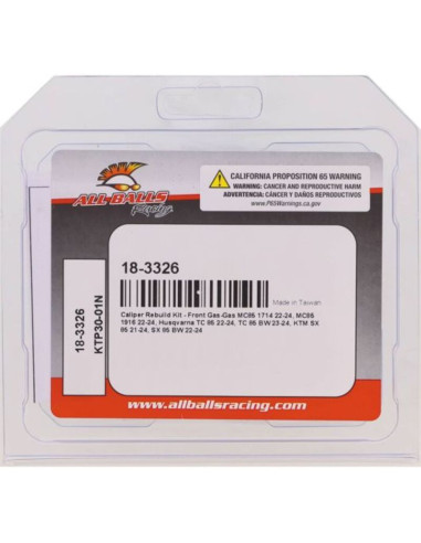 Kit de réparation d'étrier de frein ALL BALLS