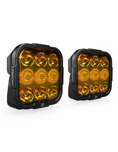 Kit d'éclairage universel DL9 lentille orange avec câblage Premium