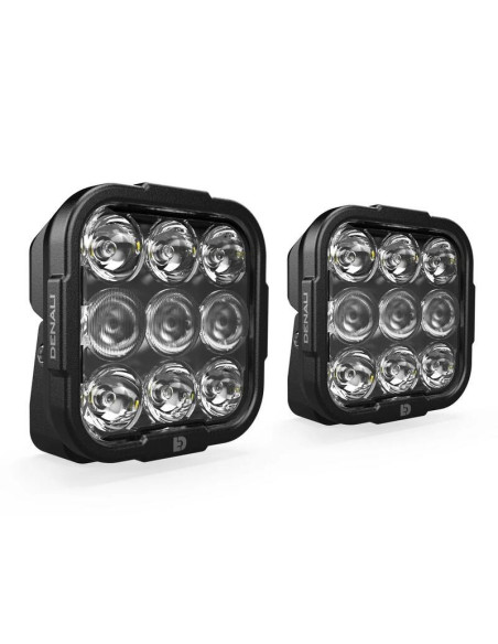 Kit d'éclairage universel DL9 lentille transparente avec câblage Premium