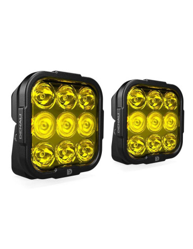 Kit d'éclairage universel DL9 lentille jaune avec câblage standard