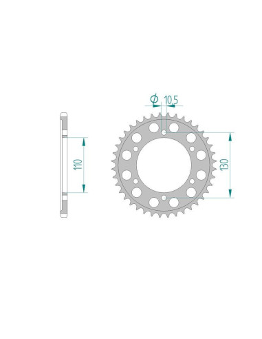 Kit chaine DID  ALU YAMAHA MT-09...