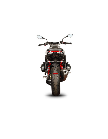 Fixation 3P system SHAD pour BMW R1200 R/RS 15/18 arriere sans valises