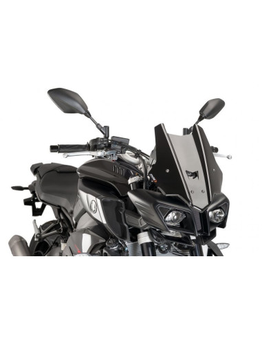 Bulle racing PUIG pour YAMAHA MT-10 2016 2018 noire