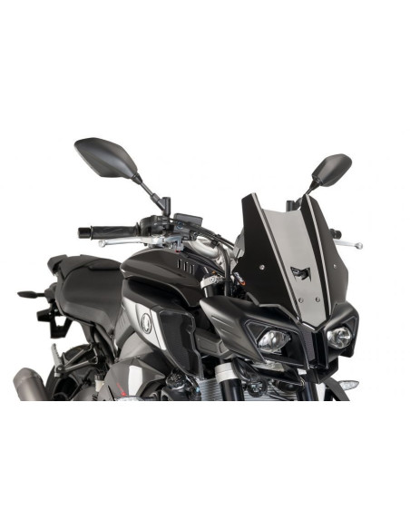 Bulle racing PUIG pour YAMAHA MT-10 2016 2018 noire