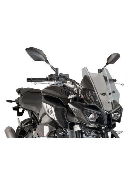 Bulle racing PUIG pour YAMAHA MT-10 2016 2018 fumé claire