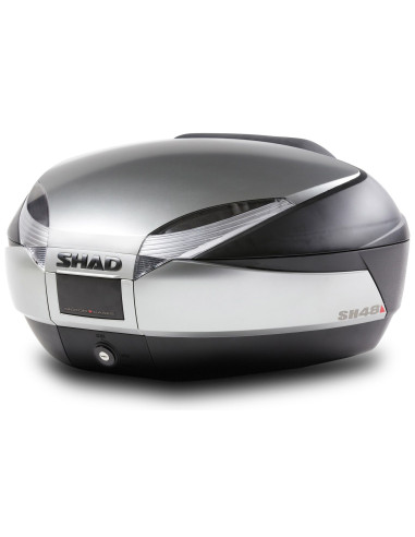 TOP CASE SHAD SH48 pour moto couleur New Titanium