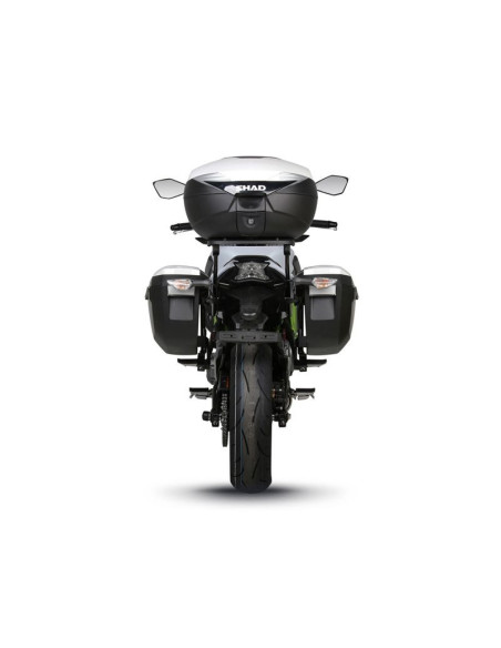 Fixation 3P system SHAD pour KAWASAKI Z 650 2016 2020 vue arriere