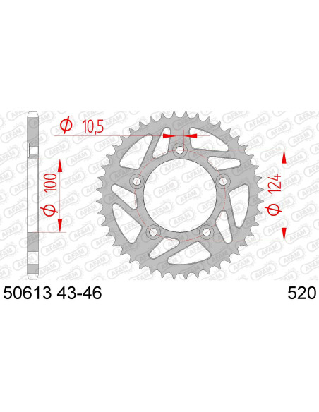 Kit chaine AFAM acier DUCATI 899 Panigale 2014-2015
