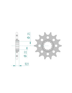 Pignon AFAM pour moto au pas de 520