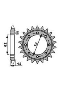 Kit chaine DID  ACIER APRILIA SRV 850 2012 2015 2