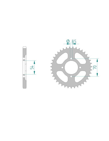 Kit chaine AFAM acier HONDA 90 C 90...