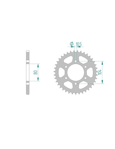 Kit chaine AFAM acier KAWASAKI 636...