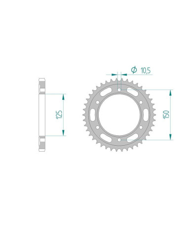 Kit chaine AFAM acier KTM 1290 1290...