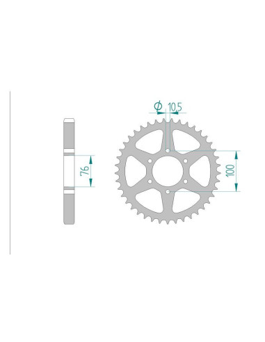 Kit chaine AFAM acier SUZUKI 1000 GS...