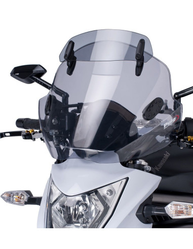 Pare brise PUIG STREAM avec visiére 7481H monté