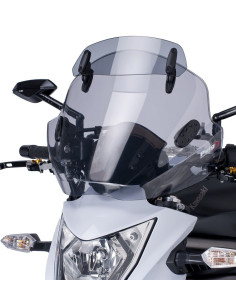 Pare brise PUIG STREAM avec visiére 6408H pour phare non rond 2