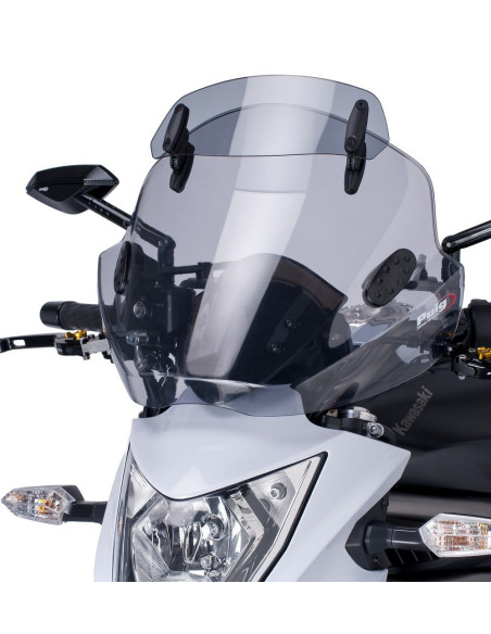 Pare brise PUIG STREAM avec visiére 6893H monté