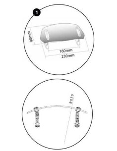 Visiére de rechange pour déflecteur PUIG a visser visiere 1