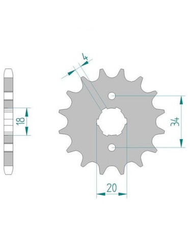 Kit chaine DID ACIER HONDA XL 125 R paris Dakar 84/97 pignon