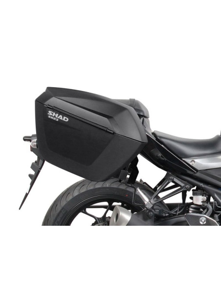 Fixation 3P system SHAD pour YAMAHA MT-03 2016 2018 gros plan