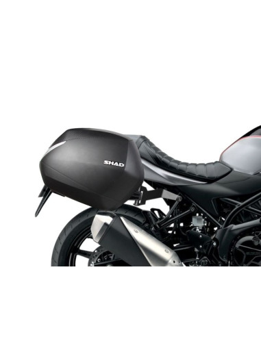 Fixation 3P system SHAD pour SUZUKI SV650 X 2018 gros plan