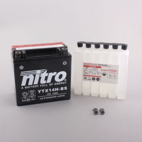 Batterie de moto NITRO YTX14H-BS