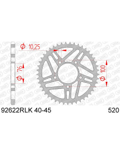 AFAM COURONNE ACIER RLK au pas de 520