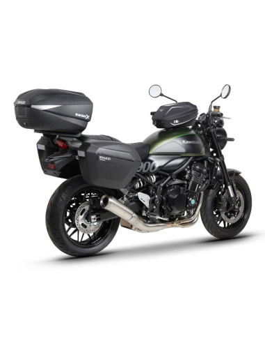 Fixation 3P system SHAD pour KAWASAKI Z900RS 2018 vue 3quart