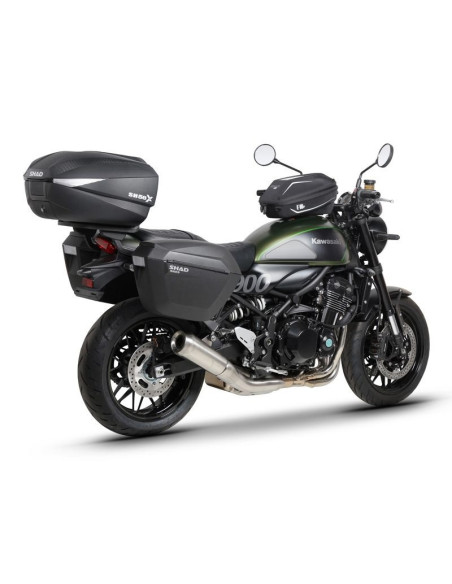Fixation 3P system SHAD pour KAWASAKI Z900RS 2018 vue 3quart