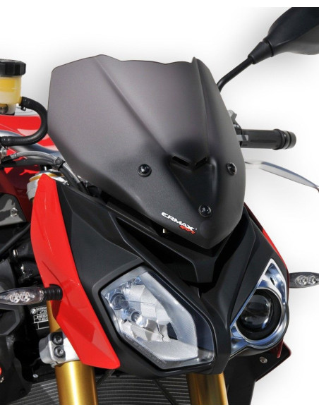 SAUTE VENT SPORT ERMAX POUR BMW S1000R 2014 à 2018 gros plan satin