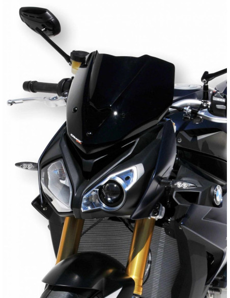 SAUTE VENT SPORT ERMAX POUR BMW S1000R 2014 à 2018 gros plan noir