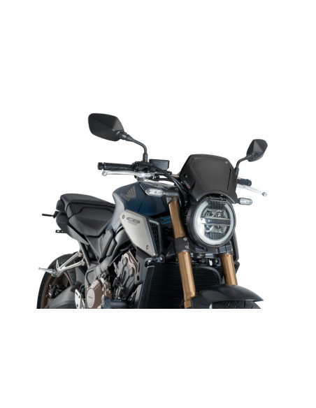 Plaque frontale en aluminium PUIG HONA CB650R NEO SPORTS CAFE 2019 noir monté