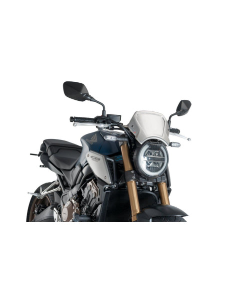 Plaque frontale en aluminium PUIG HONA CB650R NEO SPORTS CAFE 2019 argent monté