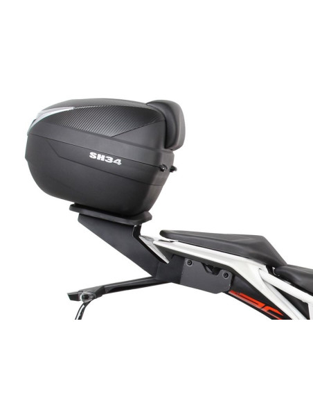 Porte paquet SHAD Top Master pour KTM DUKE 125/250/390 2017 2019 gros plan