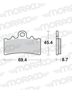 Plaquettes de frein moto SBS Sinter 877HS