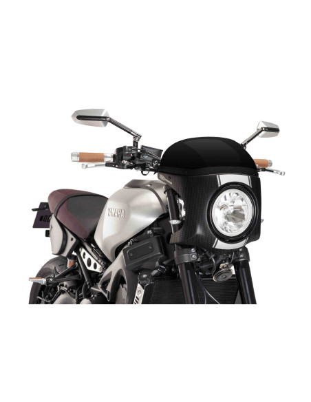 Tête  de fourche semi carénages Universel diametre 180mm carbone noir