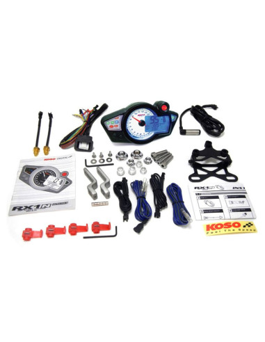 Compteur de vitesse KOSO RX1N+ GP Style II multifonctions ensemble