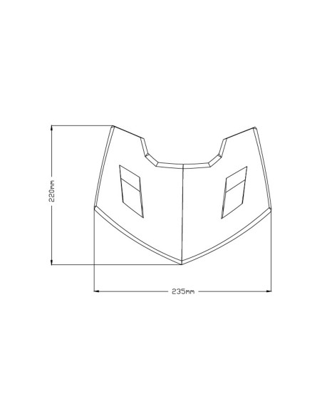 Saut vent Naked New génération sport plus Yamaha MT07 dimensions
